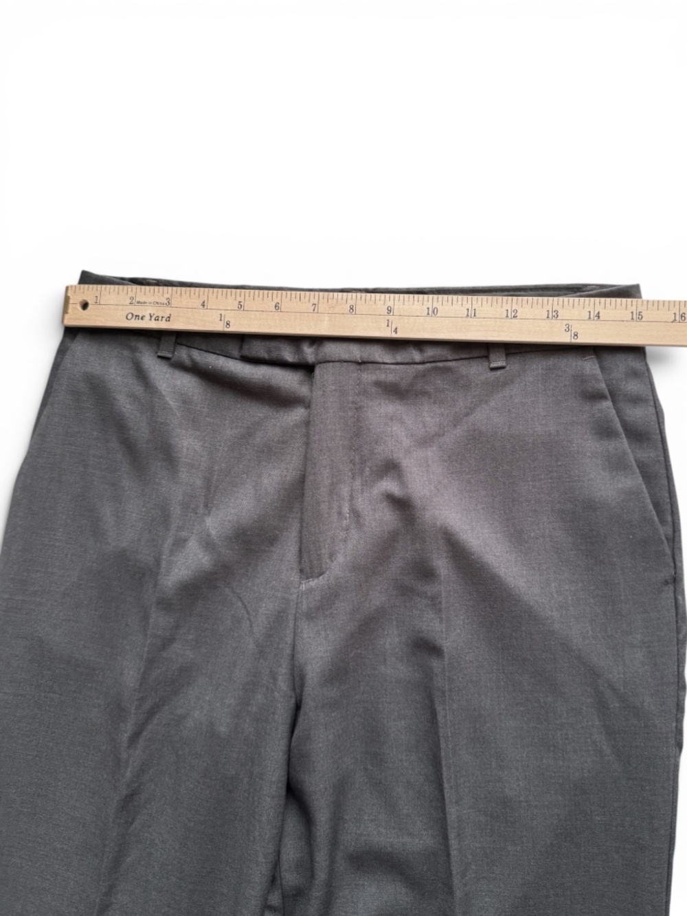 CALVIN KLEIN Gray Dress Pants Men’s Size 20 Regular Flat Front - Picture 5 of 9